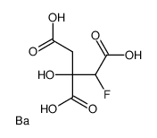 DL-氟柠檬酸钡盐结构式