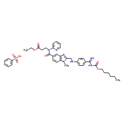 苯磺酸达比加群酯结构式