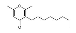 2,6-dimethyl-3-octylpyran-4-one Structure