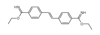 trans-stilbene-dicarbonimidic acid-(4.4')-diethyl ester Structure
