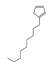 1-nonylcyclopenta-1,3-diene结构式