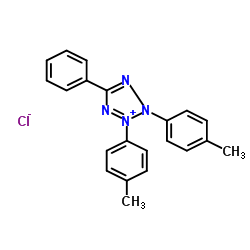 2,3-二(对甲苯基)-5-苯基氯化四氮唑结构式