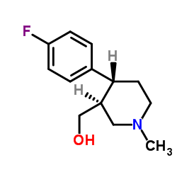(3S,4R)-4-(4-氟苯基)-1-甲基-3-哌啶甲醇结构式