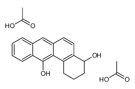 acetic acid,1,2,3,4-tetrahydrobenzo[a]anthracene-4,12-diol结构式
