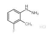 (3-氟-2-甲基苯基)肼盐酸盐结构式