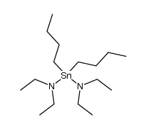 bis(diethylamino)di-n-butylstannane结构式