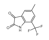 5-methyl-7-(trifluoromethyl)indoline-2,3-dione结构式