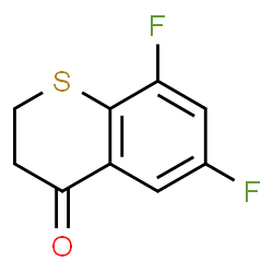 6,8-二氟-3,4-二氢-2H-1-苯并噻喃-4-酮结构式