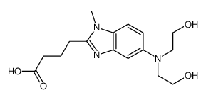 4-[5-[bis(2-hydroxyethyl)amino]-1-methylbenzimidazol-2-yl]butanoic acid Structure