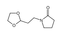 1-[2-(1,3-dioxolan-2-yl)ethyl]pyrrolidin-2-one结构式