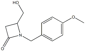 4-Hydroxymethyl-1-(4-methoxy-benzyl)-azetidin-2-one结构式