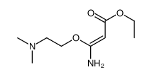 ethyl 3-amino-3-[2-(dimethylamino)ethoxy]prop-2-enoate结构式
