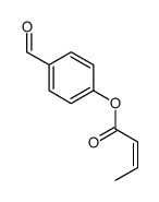 (4-formylphenyl) but-2-enoate结构式