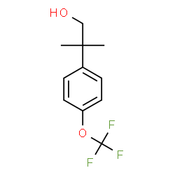 2-甲基-2-(4-(三氟甲氧基)苯基)丙醇结构式