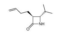 2-Azetidinone,3-(3-butenyl)-4-(1-methylethyl)-,trans-(9CI)结构式