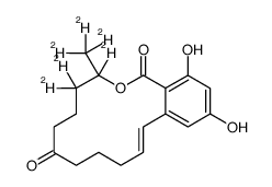 (Rac)-Zearalenone-d6 Structure