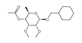 (2R,3R,4R,5R,6R)-6-(cyclohexylmethoxy)-4,5-dimethoxy-2-methyltetrahydro-2H-pyran-3-yl acetate Structure