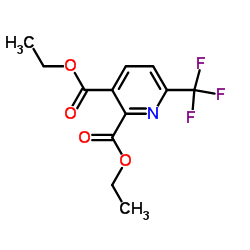 5-三氟甲基-2,3-吡啶二羧酸二乙酯结构式