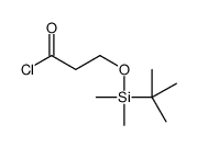 3-[tert-butyl(dimethyl)silyl]oxypropanoyl chloride结构式