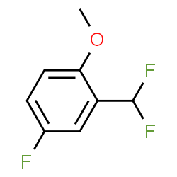 4-氟-2-(二氟甲基)苯甲醚结构式