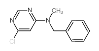 N-Benzyl-6-chloro-N-methyl-4-pyrimidinamine结构式