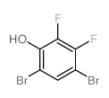 4,6-二溴-2,3-二氟苯酚结构式