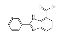 2-(3-吡啶基)-1H-苯并咪唑-7-羧酸结构式