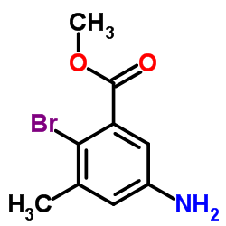 Methyl 5-amino-2-bromo-3-methylbenzoate Structure