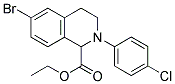 Ethyl 2-(4-chloro-phenyl)-6-bromo-1,2,3,4-tetrahydro-isoquinoline-1-carboxylate Structure