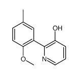 2-(2-methoxy-5-methylphenyl)pyridin-3-ol Structure