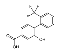 3-hydroxy-4-[2-(trifluoromethyl)phenyl]benzoic acid结构式