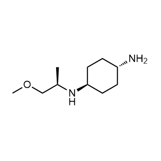 反式-(1r,4R)-N1-((R)-1-甲氧基丙烷-2-基)环己烷-1,4-二胺结构式