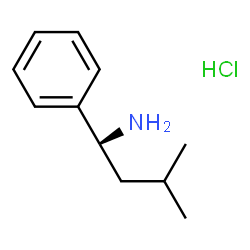 (S)-3-甲基-1-苯基丁-1-胺盐酸盐结构式