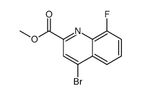 methyl 4-bromo-8-fluoroquinoline-2-carboxylate Structure