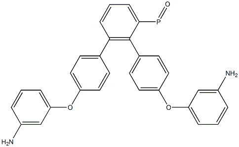 双[4-(3-氨基苯氧基)苯基]苯基氧化膦结构式