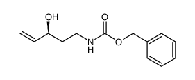 (S)-N-benzyloxycarbonyl-3-hydroxy-4-pentenylamine Structure