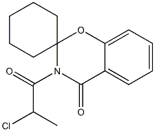 3-(2-氯丙基)螺[苯并[e][1,3]恶嗪-2,1'-环己烷]-4(3H)-酮结构式