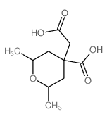 2H-Pyran-4-aceticacid, 4-carboxytetrahydro-2,6-dimethyl- picture