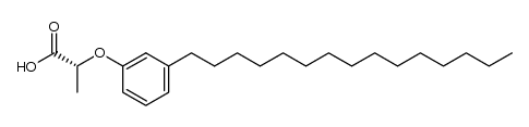 (R)-2-(3-pentadecylphenoxy)propanoic acid Structure