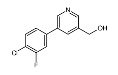 [5-(4-chloro-3-fluorophenyl)pyridin-3-yl]methanol Structure