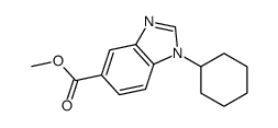 1-环己基-1H-苯并[d]咪唑-5-羧酸甲酯结构式