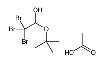 acetic acid,2,2,2-tribromo-1-[(2-methylpropan-2-yl)oxy]ethanol Structure