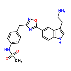 2-[5-[3-(4-甲磺酰基)苄基-1,2,4-恶二唑-5-基]-1H-吲哚-3-基]乙胺图片