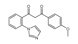 1-(2-(1H-imidazol-1-yl)phenyl)-3-(4-methoxyphenyl)propane-1,3-dione结构式