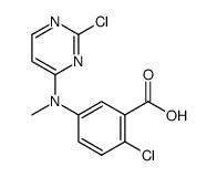 2-chloro-5-[(2-chloro-pyrimidin-4-yl)-methyl-amino]-benzoic acid Structure