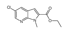 ethyl 5-chloro-1-methylpyrrolo[2,3-b]pyridine-2-carboxylate Structure