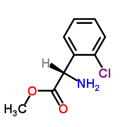 (S)-(+)-2-氯苯甘氨酸甲酯结构式