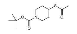 tert-Butyl 4-(acetylthio)piperidine-1-carboxylate Structure