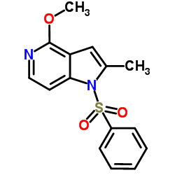 4-Methoxy-2-methyl-1-(phenylsulfonyl)-1H-pyrrolo[3,2-c]pyridine Structure