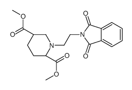 (2S,5s)-二甲基1-(2-(1,3-二氧代异吲哚啉-2-基)乙基)哌啶-2,5-二羧酸结构式